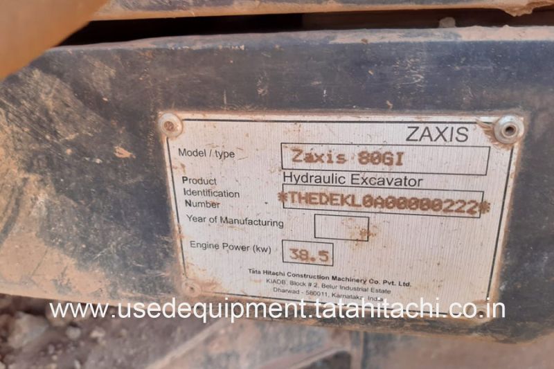 Tata Hitachi ZAXIS 80